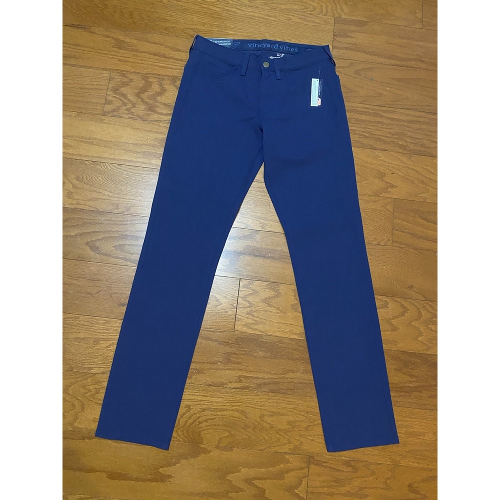 Vineyard Vines Performance Pants 5 Pocket Mens 28x32 Blue New! NWT Stretch